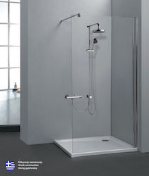 Karag Free 1 Duschwand für Dusche 70x185cm Klarglas Chrom