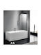 Axis XG XG850T-100 Duschwand Badewanne mit Aufklappbar Tür 85x140cm Klarglas