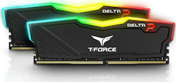 TeamGroup T-Force Delta RGB 32GB DDR4 RAM cu 2 module (2x16GB) și Viteză 3600 pentru Desktop