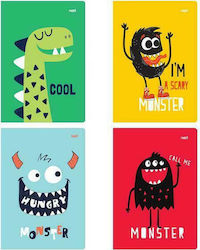 Next Notebook Ruled B5 40 Sheets Cute Monsters 1pcs (Μiscellaneous Designs/Colors)