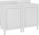 vidaXL Schubladenschrank 120x60x96cm