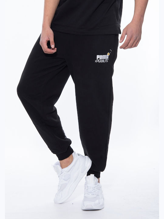 Puma x Peanuts Men's Sweatpants with Rubber Black