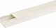 Kassinakis Cable Channel with Sticker made of Plastic 16x16mm White Set of 2pcs