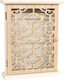 Keskor Wall Key Holder Wooden 6 positions 21x7x26.5cm