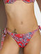 Blu4u Bikini Brasilien mit Schnürchen Rot