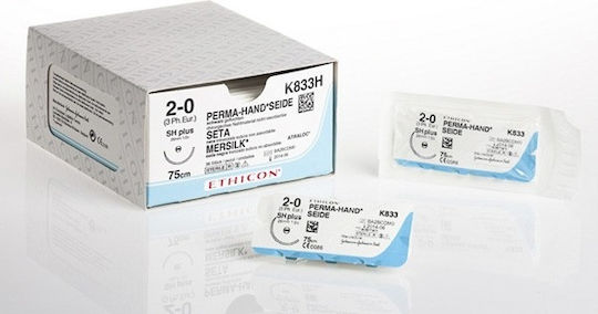Ethicon Mersilk 2/0 Surgical Suture 26mm Με βελόνα 26mm W321H