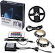 Waterproof LED Strip Power Supply USB (5V) RGB Length 4x50cm Set with Remote Control and Power Supply SMD5050