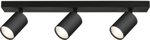 Braytron Dreifach Spot mit Fassung GU10 in Schwarz Farbe