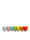 CHatzigiannakis Medium Heart Chocolate Flavoured Colorful Polished 4000gr