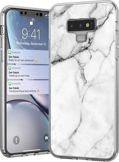 Wozinsky Marble Back Cover Σιλικόνης Λευκό (Redmi Note 9)