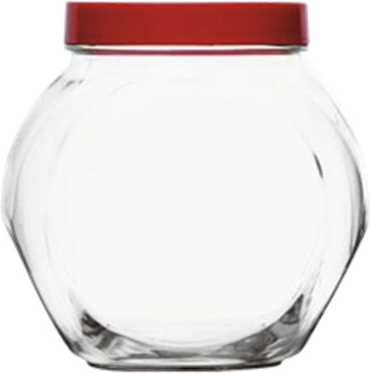 Uniglass Ваза за Обща Употреба с Капак Стъклена Прозрачна 1730ml
