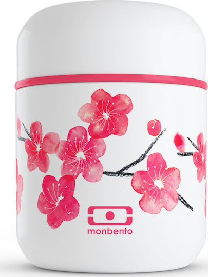 Monbento Graphic Cutie pentru Mâncare Termos Inox Roz 280ml 1buc