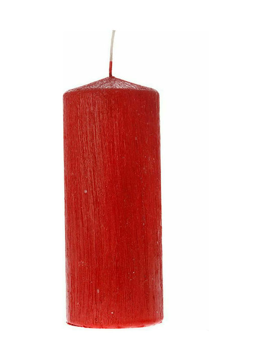 Iliadis Decorative Candle Ρόλεϊ Έλξη Κόκκινο 575gr