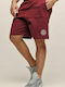 Bodymove Pantaloni scurți sport bărbați Burgundia