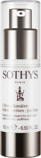 Sothys Radiance Κρέμα Ματιών για Ενυδάτωση , Αντιγήρανση , Μαύροι Κύκλοι & Σακούλες 15ml