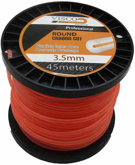 Visco Parts 3545 Round Brush Cutter Trimmer Line Length 45m and Thickness 3.5mm