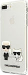 Karl Lagerfeld Karl & Choupette Plastic Back Cover Transparent (iPhone 8/7 Plus)