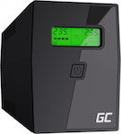 Green Cell Power Proof UPS Line-Interactive 800VA 480W με 2 Schuko Πρίζες