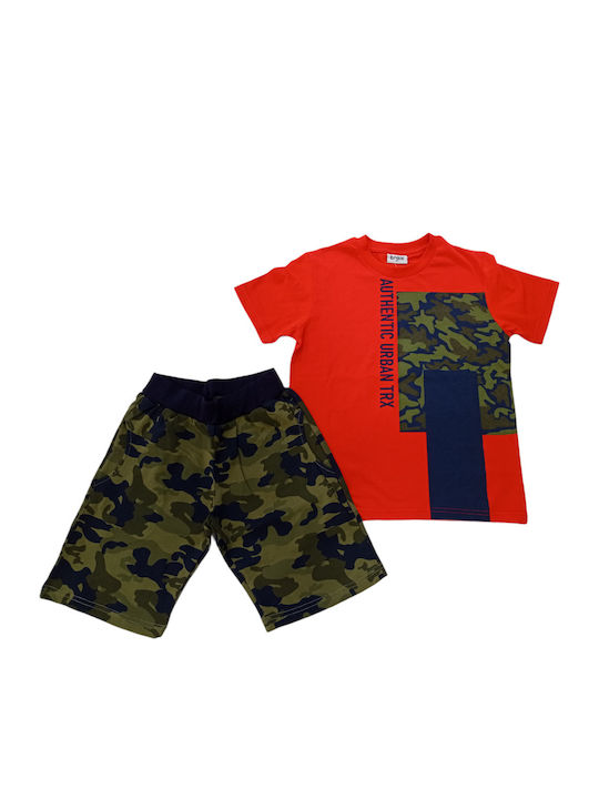 Trax Kids Set with Shorts Summer 2pcs Red