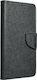 Fancy Wallet Δερματίνης Μαύρο (Redmi Note 9T)