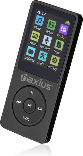 Naxius MP-10 MP4 Player (64GB) with TFT Screen 1.8" Black