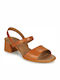 Camper Leather Women's Sandals Katie Tabac Brown