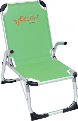 Campus Small Chair Beach Aluminium with High Back Green