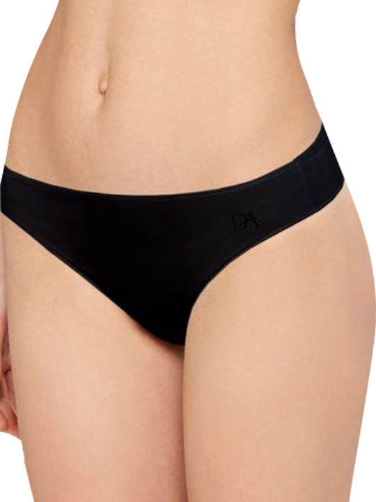 Doreanse 6101 Zeichenfolge Schwarz Damen-Slips