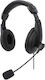 Manhattan Over Ear Multimedia Headphone with Microphone USB-A 179843