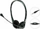 Equip Stereo Headset With Mute Auf dem Ohr Multimedia-Headsets mit Mikrofon und Verbindung 3,5 mm Klinke in Schwarz Farbe