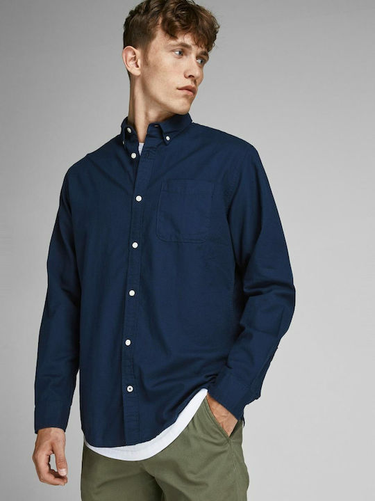 Jack & Jones Μακρυμάνικo Βαμβακερό Πουκάμισο σε...