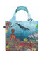 Loqi Kristjana S Williams Great Barrier Reef Fabric Shopping Bag Blue