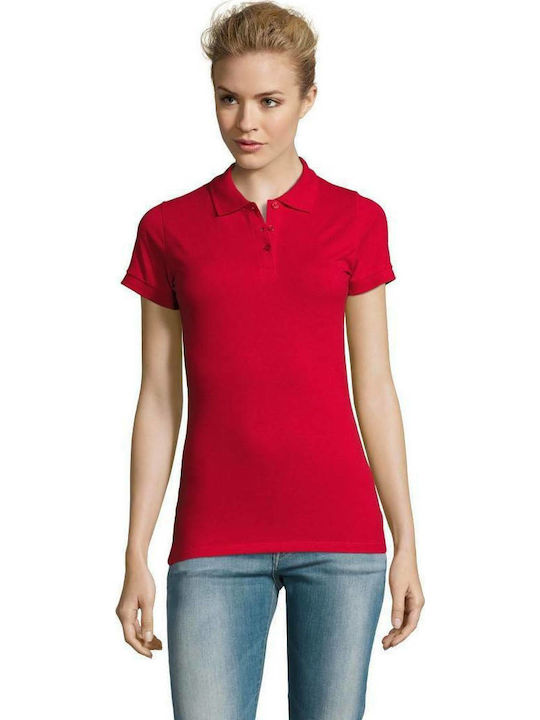 Sol's Perfect Γυναικεία Διαφημιστική Μπλούζα Κοντομάνικη σε Κόκκινο Χρώμα