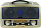 KEMAI MD-1701BT Retro Tabletop Radio Rechargeab...