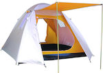 Campus Curacao Sommer Campingzelt Iglu Orange für 5 Personen 210x240x175cm