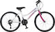 Orient Excel 24" Παιδικό Mountain Bike 21 Ταχυτήτων Λευκό/Φούξια Λευκό