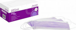 Bournas Medicals SoftCare Protection Series Disposable Surgical Mask Type II with Elastic Band Purple 50pcs