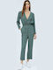 Paloma Women's Long-sleeved One-piece Suit Green