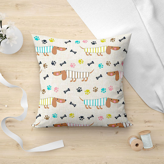 Lino Home Калъф За Възглавница Morris От 100% Памук 101 Бежов 45x45см