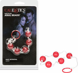 Calexotics Medium Anal Beads Anal Beads Medium Red