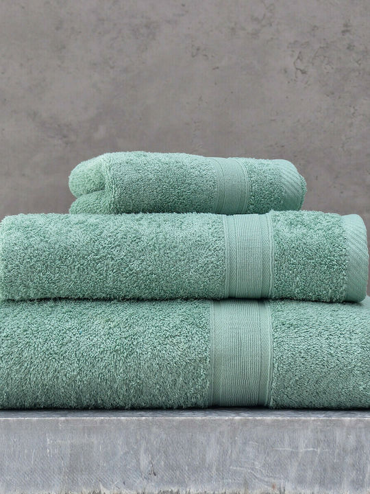 Rythmos Bath Towel Illusion 70x140cm. Green Weight 480gr/m²