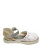 Kids Espradrilles with Adjustable Metal Clasp White