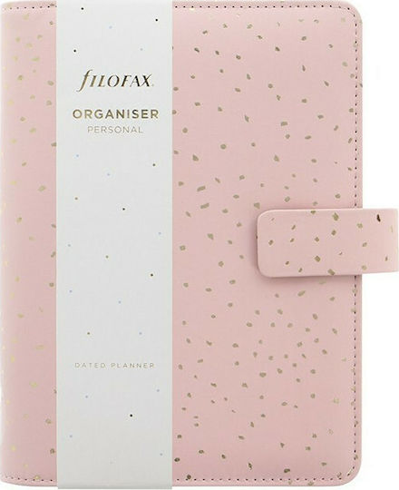 Filofax Εβδομαδιαίο Organizer Confetti Personal Ροζ Δερμάτινο 15.1x19εκ.