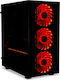 iBox Passion V4 Mini Tower Computer Case with Window Panel and RGB Lighting Black