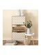 1873 Wooden Shoe Organizer with 3 Shelves Sonoma - White 60x23.5x117cm