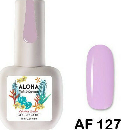 Aloha Fashion Ημιμόνιμο Βερνίκι Νυχιών Rose Pink AF 127 15ml