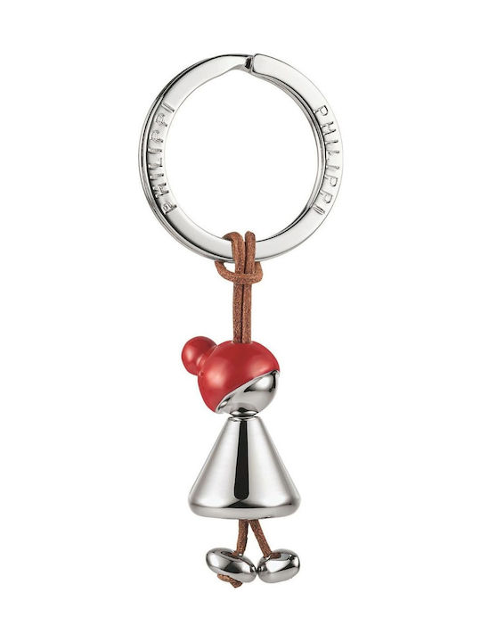 Philippi Μπρελόκ Red Cap Μεταλλικό Κόκκινο