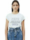 Pepe Jeans Bibiana Γυναικείο T-shirt Λευκό με Στάμπα