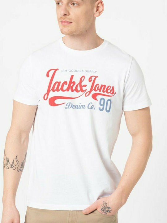 Jack & Jones T-shirt White / Red