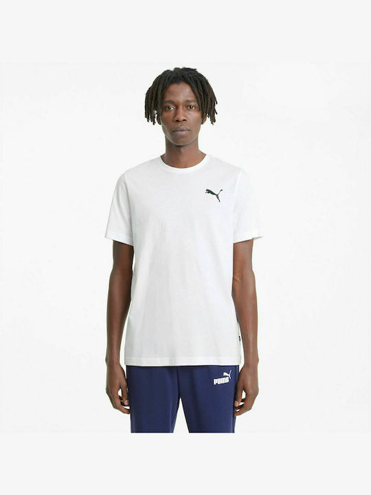 Puma Men's T-Shirt with Logo White